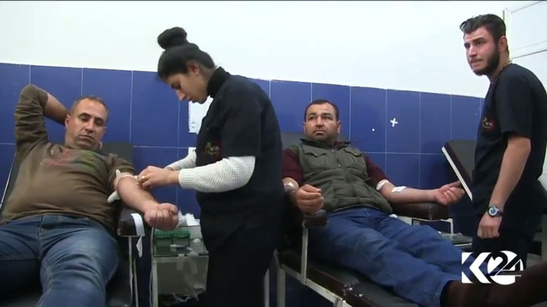 Pêwîstiya nexweşxaneyên Efrînê bi xwînê heye